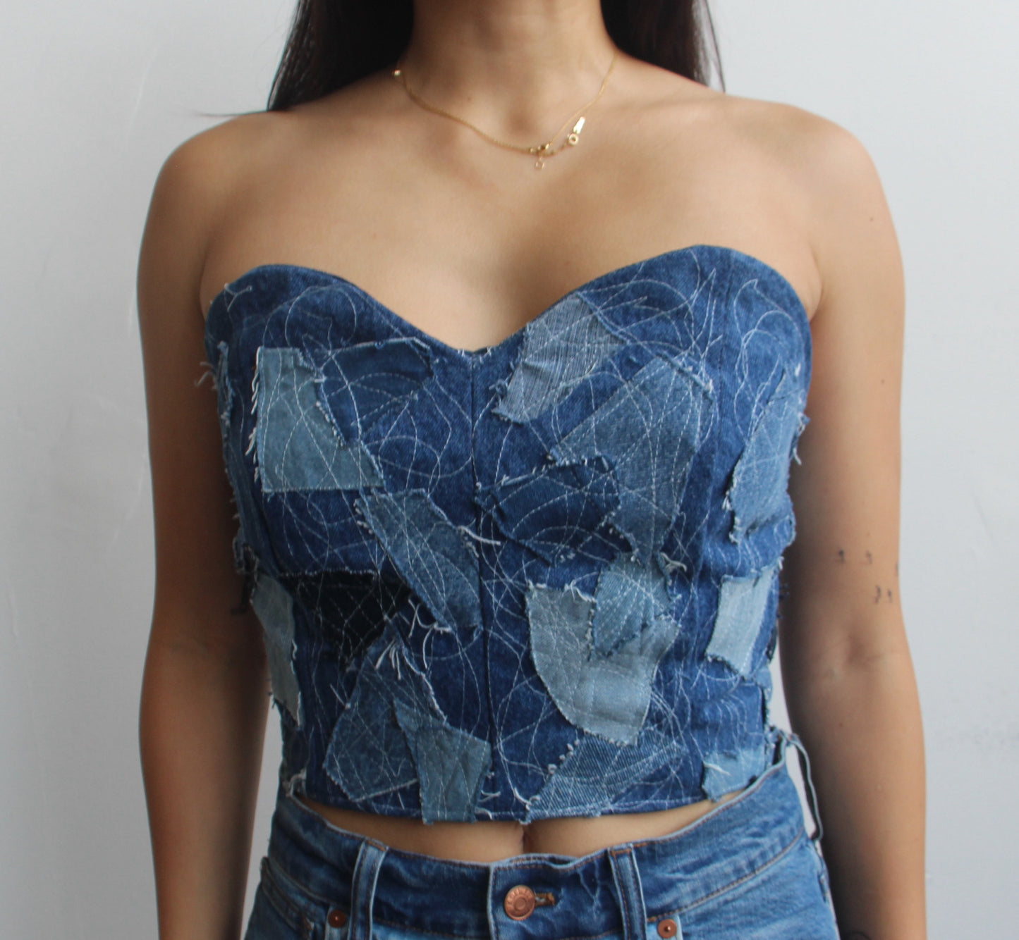 Denim Corset 1