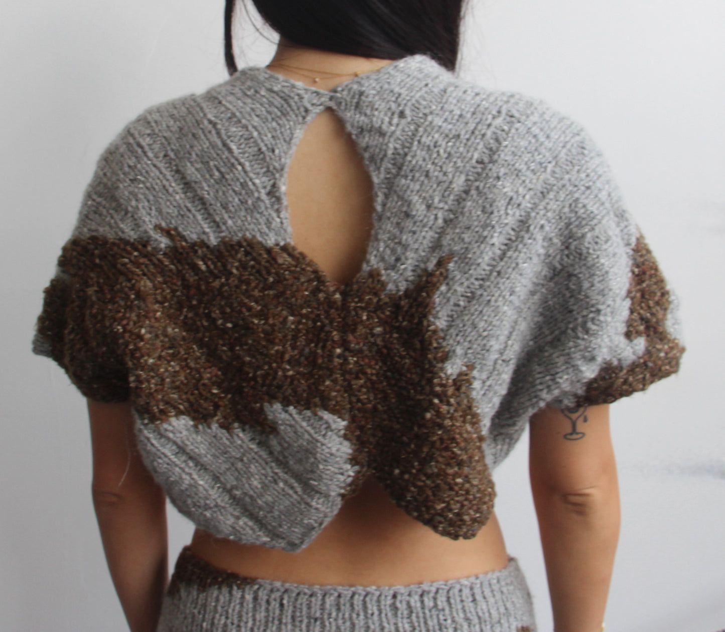 Knit Cropped Shortsleeve Shrug