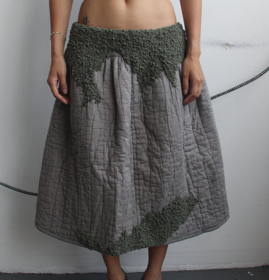 Quilted Midi Skirt