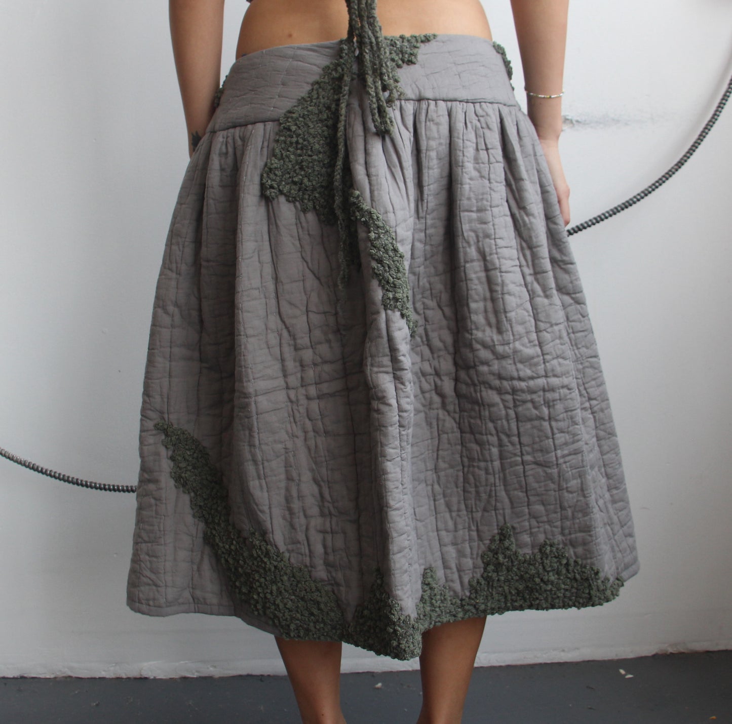 Quilted Midi Skirt